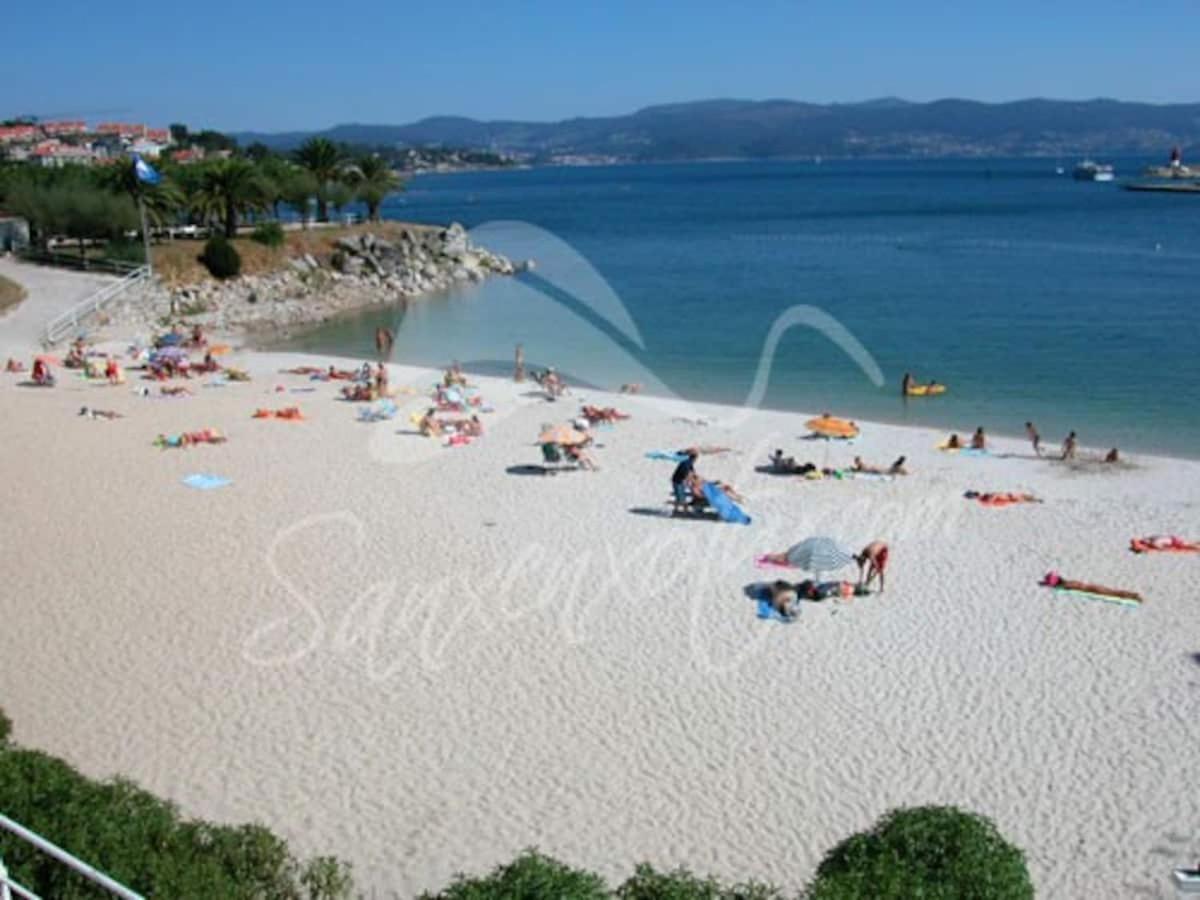 Sanxenxo Centro,30 M De La Playa Apartment Ngoại thất bức ảnh